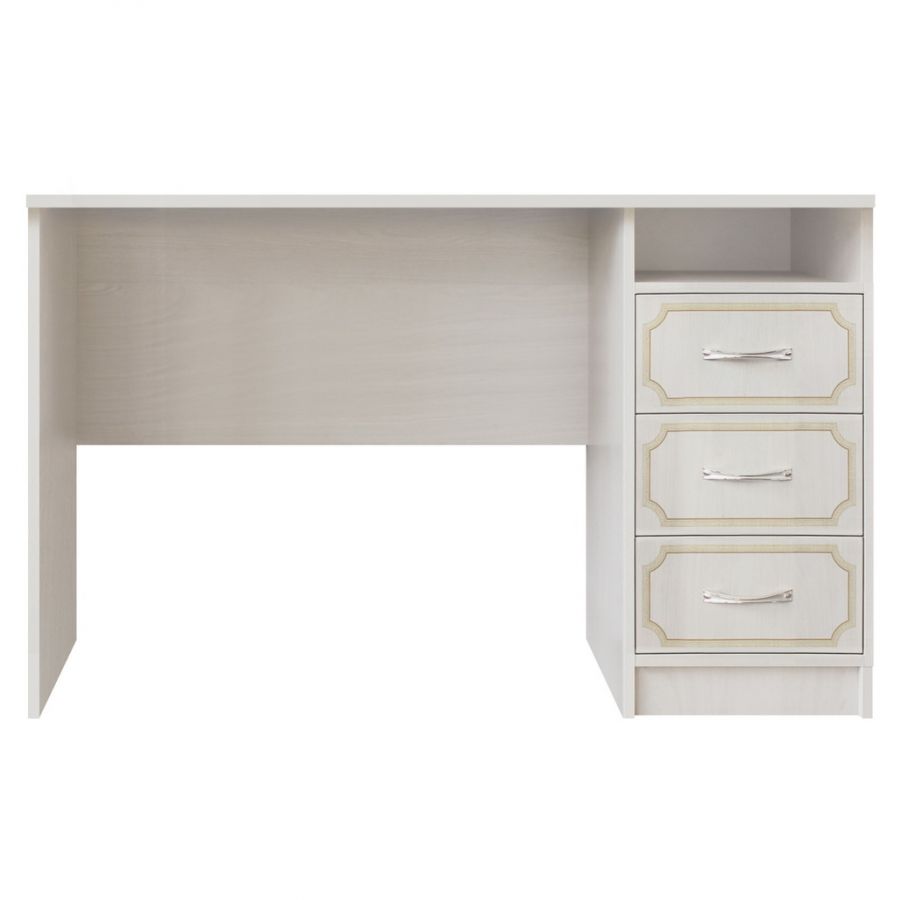 Атлантида Стол письменный 1тумба/Анкор белый/фотопечать