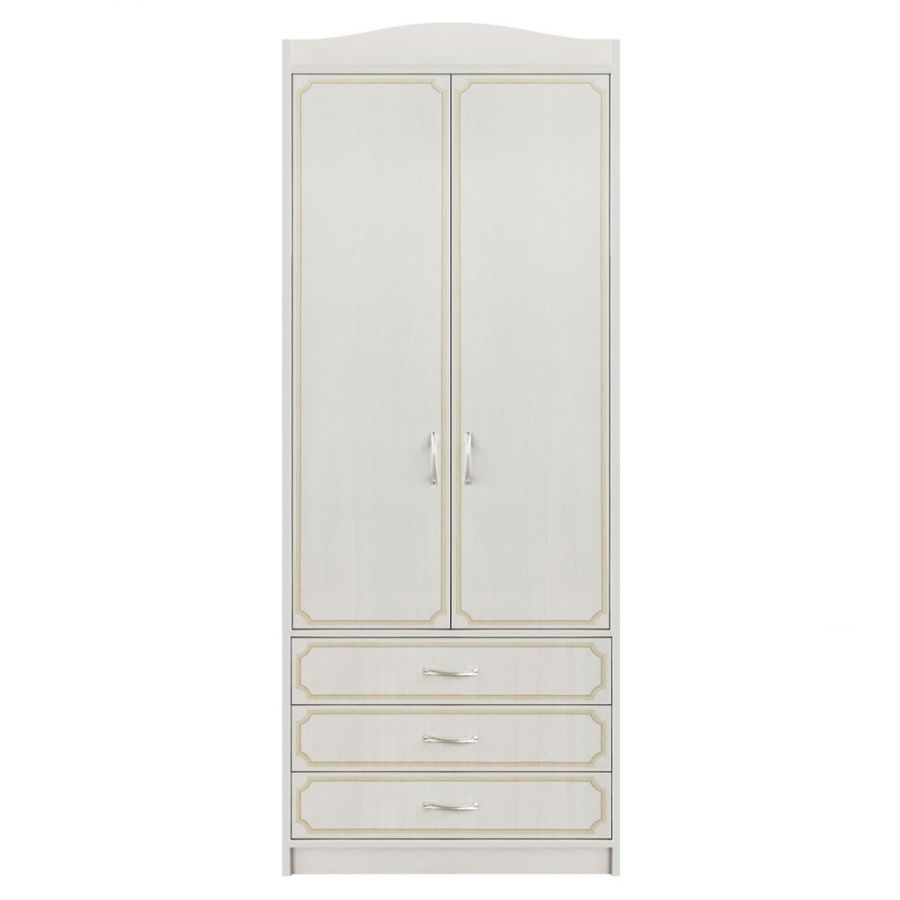 Атлантида Шкаф 2-х створчатый Анкор белый/фотопечать