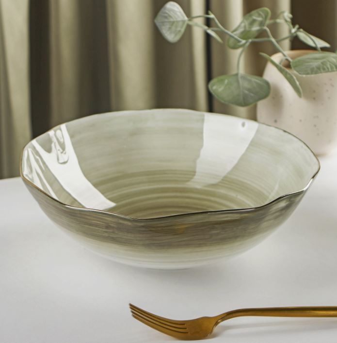 Салатник "Млечный путь" 22х7,7 см, цвет серый   7435989