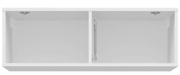 Полка навесная Слайд Белый глянец