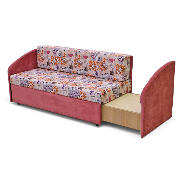 Диван малогабаритный "Лидер 1/2" OWLbrick/Velvet Lux13