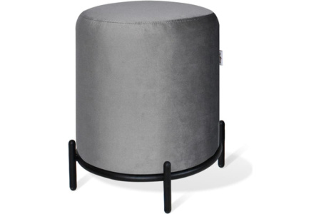 Банкетка Sheffilton SHT- B6 микровелюр/металл Б-13 (угольно-серый/черный муар)