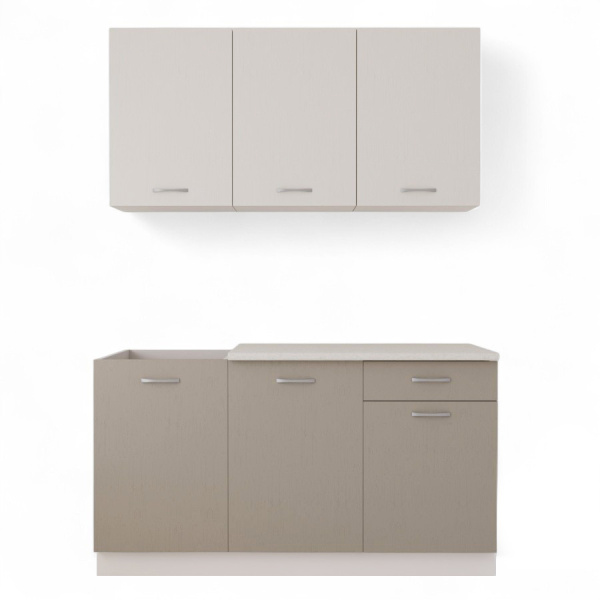 Кухнный гарнитур Комплект №2/1 Кашемир/Дуб Латте/Дуб Мокко