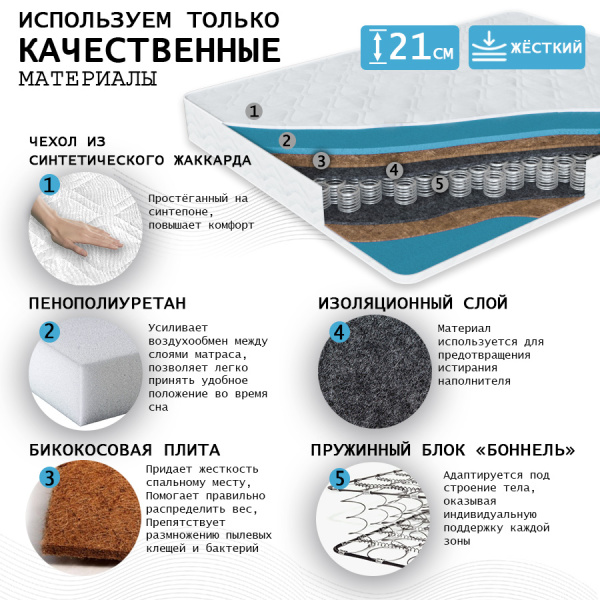 Матрас Комфорт РИДЖ 140*200