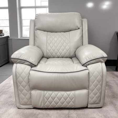 Кресло-реклайнер  YF-S 8032 Экокожа/Белый/ Электр. управление