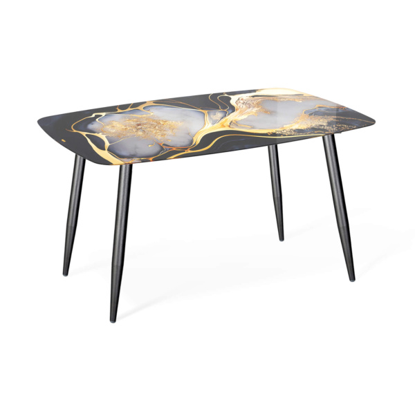 Стол SHT-TТ32 черный алмаз/черный муар