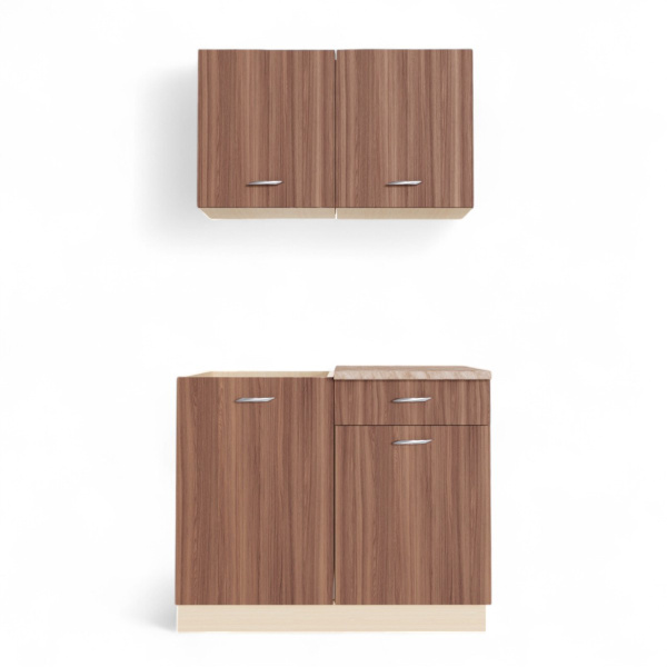 Кухонный гарнитур Даша 1,0м столещник мрамор аргентина