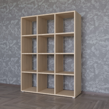 КОРИНН  Стеллаж 3 х 4 ячейки / Дуб сонома 