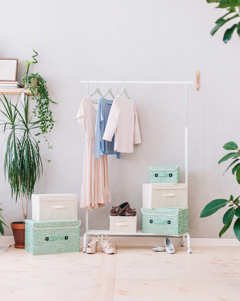 Короб для хранения с крышкой «Алва», 26×20×15 см,беж