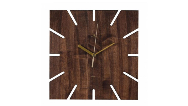 Часы настенные из дерева 27 см "Квадрат"2627-001