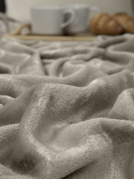 Плед Texrepublic фланель однотон страйп 150*200 94348