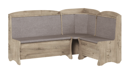 Обеденная группа, Дуб Бунратти  (скамья, стол, табурет), Ткань ESMI 23 