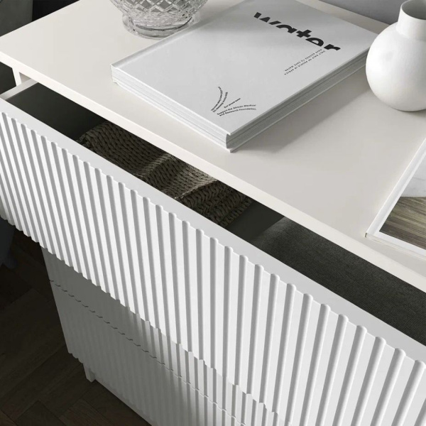 Комод К-54 3 ящ. Моргентау/Белый снег