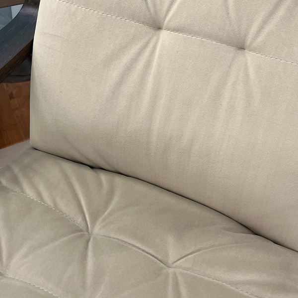 Кресло Сайма ткань Фреш 04 бежевый/Орех