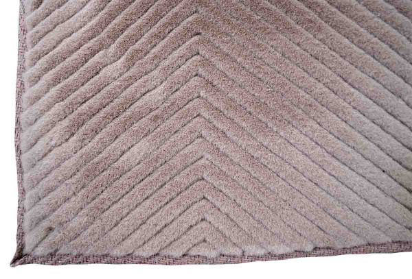 Ковер Китай "Шагги Софт" 0,8 х 1,5 м  MRD-47 розовый