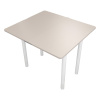 Стол кухонный Уют 4 45(+45)*80*75 Кашемир/белый