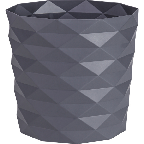 Кашпо "Диамант" (3л) Цв. Антрацит (Арт. КШ-4636)