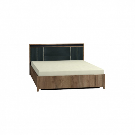 Nature 308 Кровать Люкс 1400*2000 +основание 1400*2000  Металл Гаскон Пайн-Черный